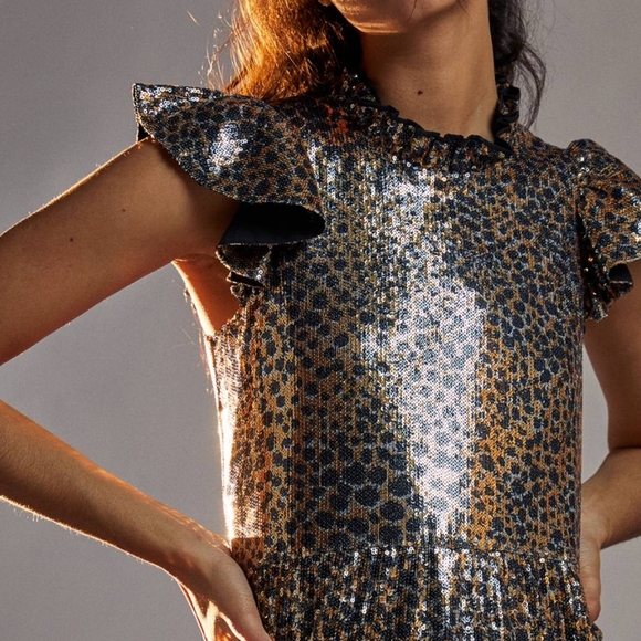 Anthropologie Joella Sequined Mini Dress - Picture 3 of 8